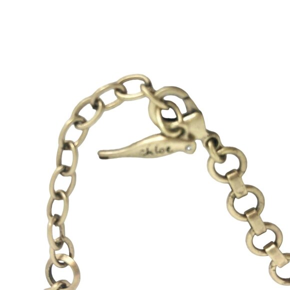 Chloe + Isabel Statement Necklace Black & Clear Gemstones On Gold-Tone Chain - Picture 10 of 10